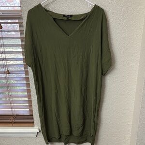 Madewell Olive V-Neck Tunic